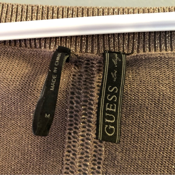 Gold shimmery Guess Pullover Sweater - Picture 5 of 5